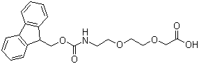 structure of CAS# 166108-71-0, [2-[2-(Fmoc-氨基)乙氧基]乙氧基]乙酸