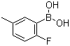 structure of CAS# 166328-16-1, 2-氟-5-甲基苯硼酸