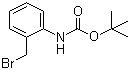 structure of CAS# 166329-43-7, 2-(溴甲基)苯基氨基甲酸叔丁酯