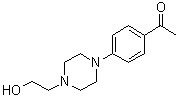 CAS # 166438-77-3, 1-[4-[4-(2-Hydroxyethyl)-1-piperazinyl]phenyl]ethanone