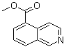 structure of CAS# 16675-59-5, 5-Isoquinolinecarboxylic acid methyl ester