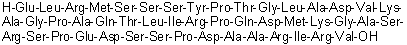 CAS # 166798-69-2, L-alpha-Glutamyl-L-leucyl-L-arginyl-L-methionyl-L-seryl-L-seryl-L-seryl-L-tyrosyl-L-prolyl-L-threonylglycyl-L-leucyl-L-alanyl-L-alpha-aspartyl-L-valyl-L-lysyl-L-alanylglycyl-L-prolyl-L-alanyl-L-glutaminyl-L-threonyl-L-leucyl-L-isoleucyl-L-arginyl-L-prolyl-L-glutaminyl-L-alpha-aspartyl-L-methionyl-L-lysylglycyl-L-alanyl-L-seryl-L-arginyl-L-seryl-L-prolyl-L-alpha-glutamyl-L-alpha-aspartyl-L-seryl-L-seryl-L-prolyl-L-alpha-aspartyl-L-alanyl-L-alanyl-L-arginyl-L-isoleucyl-L-arginyl-L-valine