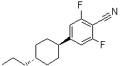 CAS # 167306-96-9, 2,6-Difluoro-4-(trans-4-propylcyclohexyl)benzonitrile, PCH 3N.F.F