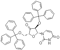 CAS # 16731-37-6, 3'-Deoxy-3'-oxo-2',5'-bis-O-(triphenylmethyl)uridine, 2',5'-Di-O-trityl-3'-ketouridine