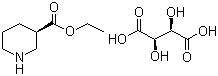 structure of CAS# 167392-57-6, Ethyl (R)-nipecotate L-tartarate