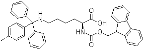 structure of CAS# 167393-62-6, Fmoc-N'-甲基三苯甲基-L-赖氨酸