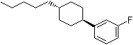 CAS # 167407-65-0, trans-1-Fluoro-3-(4-pentylcyclohexyl)benzene