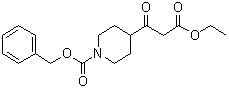structure of CAS# 167414-75-7, 3-(1-苄氧羰基哌啶-4-基)-3-氧代丙酸乙酯