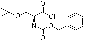 structure of CAS# 1676-75-1, N-苄氧羰基-O-叔丁基-L-丝氨酸