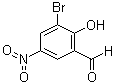structure of CAS# 16789-84-7, 3-Bromo-5-nitrosalicylaldehyde