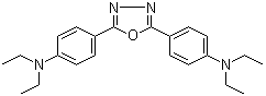 structure of CAS# 1679-98-7, 2,5-Bis(4-diethylaminophenyl)-1,3,4-oxadiazole