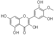 structure of CAS# 16805-10-0, 3,3',5,5',7-Pentahydroxy-4'-methoxyflavone