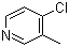 CAS # 1681-36-3, 4-Chloro-3-methylpyridine, 4-Chloro-3-picoline, 3-Methyl-4-chloropyridine, 4-Chloro-5-methylpyridine