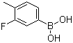 structure of CAS# 168267-99-0, 3-Fluoro-4-methylphenylboronic acid