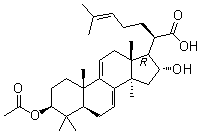 CAS # 168293-14-9, (3beta,16alpha)-3-(Acetyloxy)-16-hydroxylanosta-7,9(11),24-trien-21-oic acid