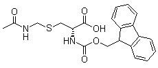 structure of CAS# 168300-88-7, S-[(Acetylamino)methyl]-N-[(9H-fluoren-9-ylmethoxy)carbonyl]-D-cysteine
