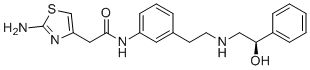 CAS # 1684452-81-0, meta-Mirabegron, 2-(2-Amino-1,3-thiazol-4-yl)-N-[3-(2-{[(2R)-2-hydroxy-2-phenylethyl]amino}ethyl)phenyl]acetamide