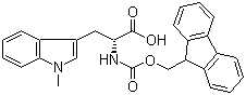 structure of CAS# 168471-22-5, N-芴甲氧羰基-1-甲基-D-色氨酸