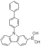 structure of CAS# 1686100-04-8, 9-(联苯-4-基)咔唑-2-硼酸