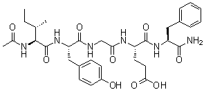 CAS # 168781-78-0, N-Acetyl-L-isoleucyl-L-tyrosylglycyl-L-alpha-glutamyl-L-phenylalaninamide, M 2165