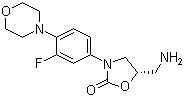 structure of CAS# 168828-90-8, (S)-5-(Aminomethyl)-3-(3-fluoro-4-morpholinophenyl)oxazolidin-2-one