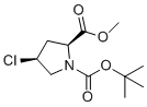 structure of CAS# 169032-99-9, (2S,4S)-1-叔-丁基2-甲基4-氯吡咯烷-1,2-二羧酸酯