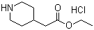structure of CAS# 169458-04-2, 哌啶-4-基乙酸乙酯盐酸盐