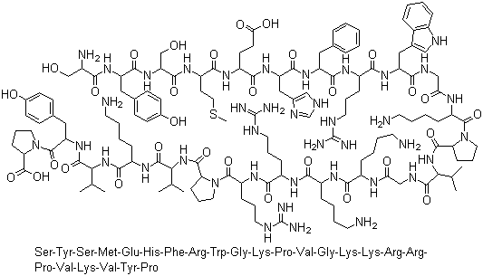 structure of CAS# 16960-16-0, Cosyntropin