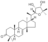 CAS 登录号：16962-90-6, Odoratone, 22,25-环氧-23,24-二羟基-13alpha,14beta,17betaH-羊毛甾-7-烯-3-酮