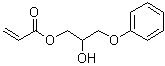 structure of CAS# 16969-10-1, 2-Hydroxy-3-phenoxypropyl acrylate