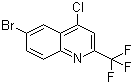 structure of CAS# 1701-28-6, 6-溴-4-氯-2-(三氟甲基)喹啉