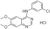structure of CAS# 170449-18-0, N-(3-氯苯基)-6,7-二甲氧基-4-喹唑啉胺盐酸盐