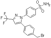 CAS # 170570-75-9, 4-[5-[4-(Bromomethyl)phenyl]-3-(trifluoromethyl)-1H-pyrazol-1-yl]benzenesulfonamide