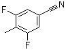 structure of CAS# 170572-50-6, 3,5-Difluoro-4-methylbenzonitrile