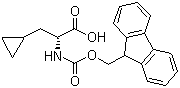 structure of CAS# 170642-29-2, Fmoc-D-Cyclopropylalanine