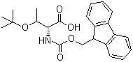 structure of CAS# 170643-02-4, O-(叔丁基)-N-[9H-芴-9-甲氧羰基]-D-别苏氨酸