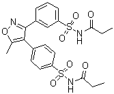CAS 登录号：1708094-99-8, N-[[3-[5-甲基-4-[4-[[(1-氧代丙基)氨基]磺酰基]苯基]-3-异恶唑基]苯基]磺酰基]丙酰胺