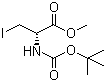 structure of CAS# 170848-34-7, (2R)-2-[(叔丁氧羰基)氨基]-3-碘丙酸甲酯