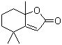 structure of CAS# 17092-92-1, (2,6,6-Trimethyl-2-hydroxycyclohexylidene)acetic acid lactone