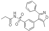 CAS 登录号：1709956-89-7, N-[[3-(5-甲基-3-苯基-4-异恶唑基)苯基]磺酰基]丙酰胺
