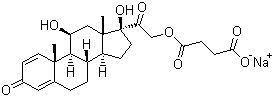 structure of CAS# 1715-33-9, Prednisolone sodium succinate