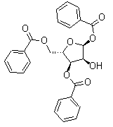 structure of CAS# 171866-30-1, alpha-L-呋喃核糖 1,3,5-三苯甲酸酯