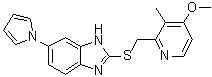 structure of CAS# 172152-35-1, 2-[[(4-甲氧基-3-甲基-2-吡啶基)甲基]硫基]-6-(1H-吡咯-1-基)-1H-苯并咪唑