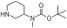 structure of CAS# 172478-01-2, 3-(N-Boc-N-甲基)氨基哌啶