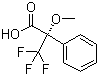 structure of CAS# 17257-71-5, (S)-(-)-alpha-Methoxy-alpha-(trifluoromethyl)phenylacetic acid