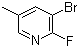structure of CAS# 17282-01-8, 3-Bromo-2-fluoro-5-methylpyridine