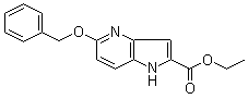 structure of CAS# 17288-31-2, 5-(Benzyloxy)-1H-pyrrolo[3,2-b]pyridine-2-carboxylic acid ethyl ester