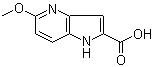 structure of CAS# 17288-33-4, 5-甲氧基-1H-吡咯并[3,2-b]吡啶-2-羧酸