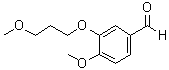 structure of CAS# 172900-75-3, 3-(3-Methoxypropoxy)-4-methoxybenzaldehyde
