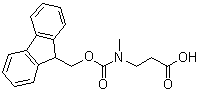 structure of CAS# 172965-84-3, N-[(9H-Fluoren-9-ylmethoxy)carbonyl]-N-methyl-beta-alanine